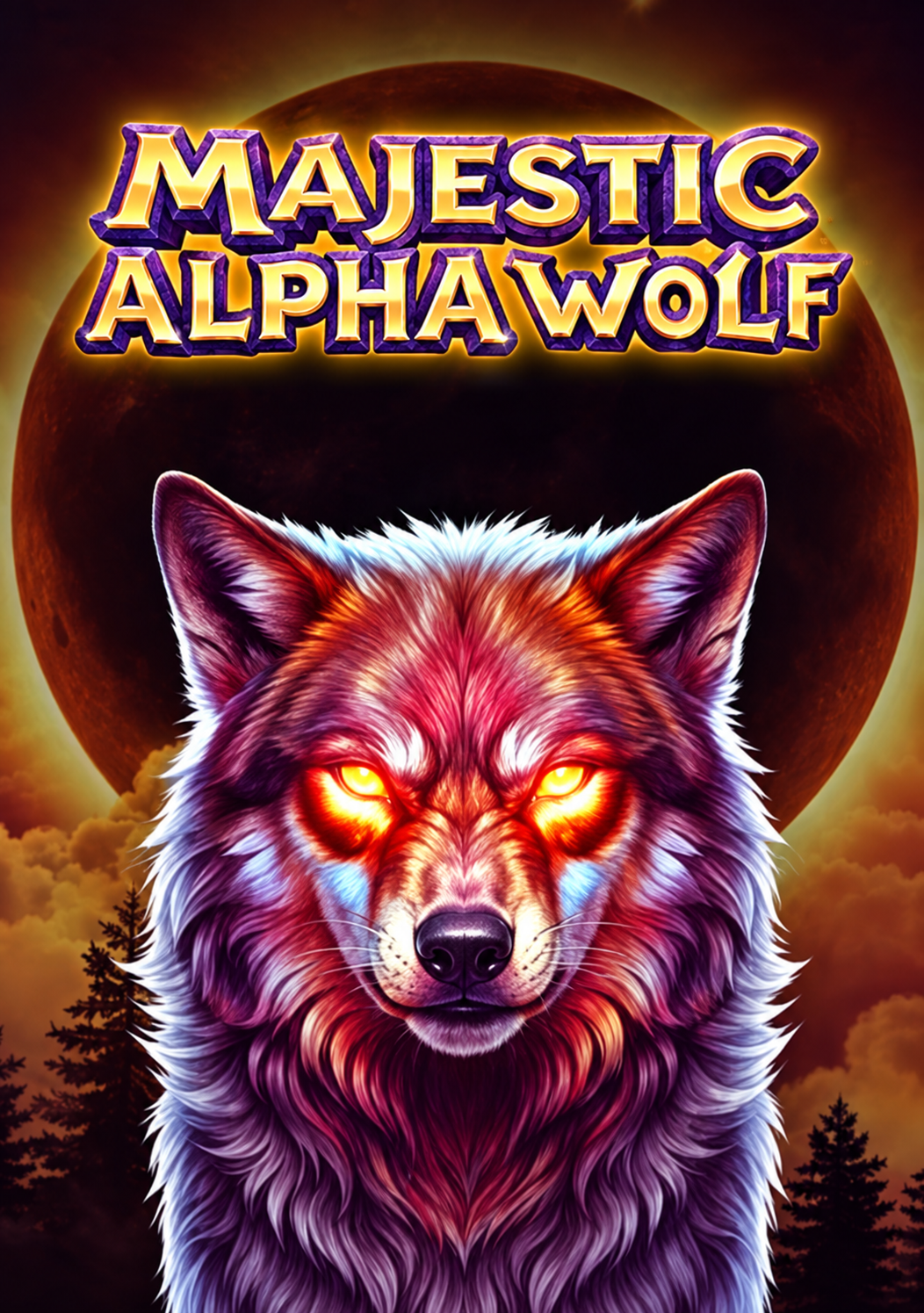Original replacement artwork for Majestic Alpha Wolf